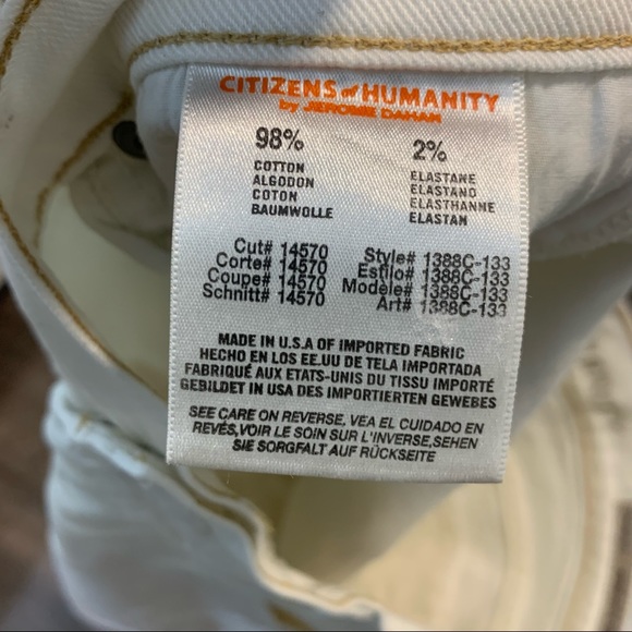 Citizens of Humanity Thompson White Skinny Jeans - Picture 6 of 7